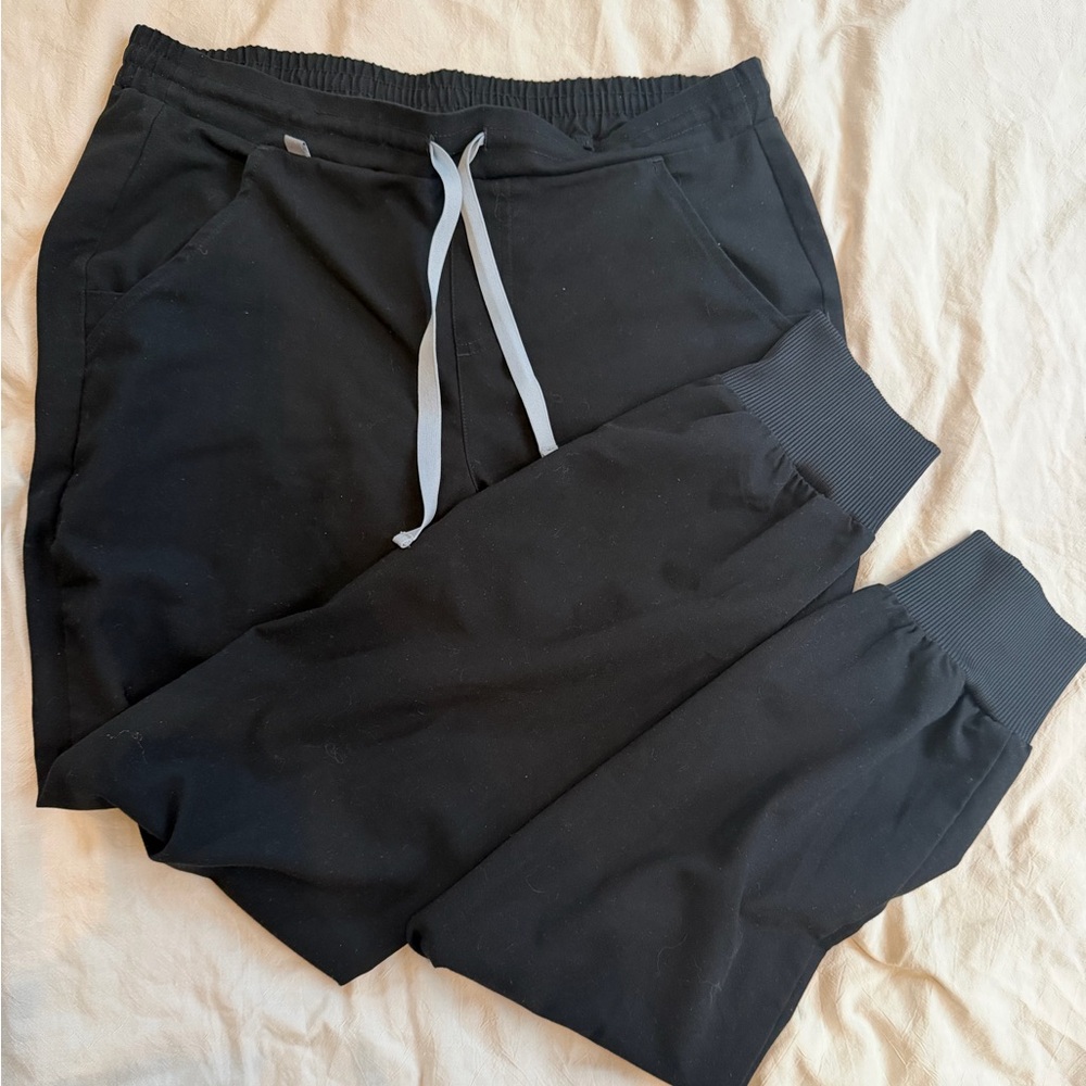 Figs Black Technical Jogger Pants size S